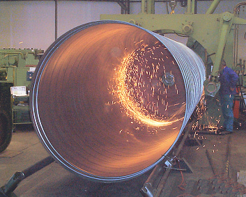 Folded spiral-seam tubing in accordance with DIN 24145