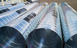 Folded spiral-seam tubing in accordance with DIN 24145